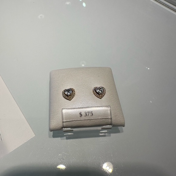 Pandora Elevated Heart Stud Earrings - Picture 2 of 3